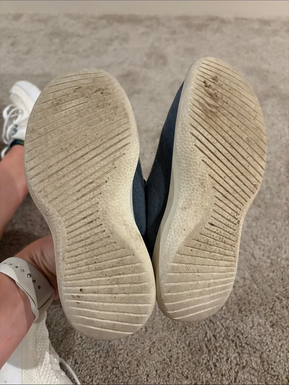 allbirds Kids blue Lace-Up Wool runners